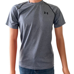 Under Armour Men's Heatgear Shirt Gray & Black SMALL Tee